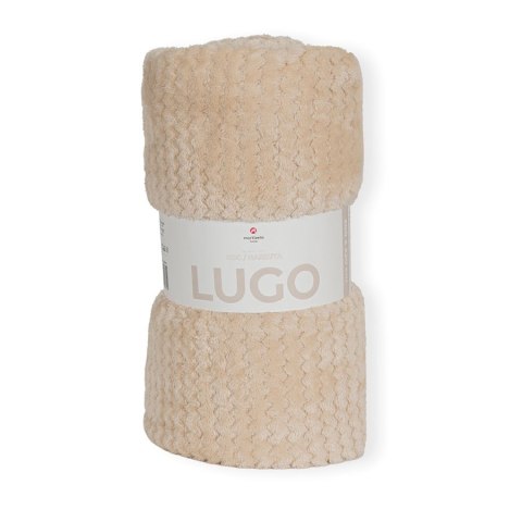 LUGO Koc dekoracyjny, rozmiar 200x220cm, kolor 002 beżowy LUGO00/KOD/002/200220/1 LUGO Koc dekoracyjny, rozmiar 200x220cm, kolor 002 beżowy LUGO00/KOD/002/200220/1