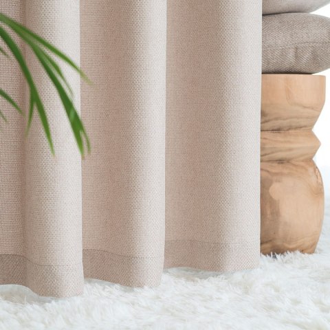 MOLLY Zasłona gotowa na przelotkach, szerokość 140cm x wysokość 250cm, kolor 015 ciemny beżowy 651350/ZGP/015/140250/1 MOLLY Zasłona gotowa na przelotkach, szerokość 140cm x wysokość 250cm, kolor 015 ciemny beżowy 651350/ZGP/015/140250/1