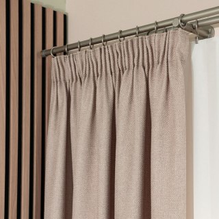 MOLLY Zasłona gotowa na taśmie, szerokość 140cm x wysokość 250cm, kolor 015 ciemny beżowy 651350/ZGT/015/140250/1