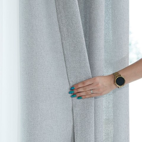 MOLLY Zasłona gotowa na taśmie, szerokość 140cm x wysokość 250cm, kolor 020 jasny szary 651350/ZGT/020/140250/1 MOLLY Zasłona gotowa na taśmie, szerokość 140cm x wysokość 250cm, kolor 020 jasny szary 651350/ZGT/020/140250/1
