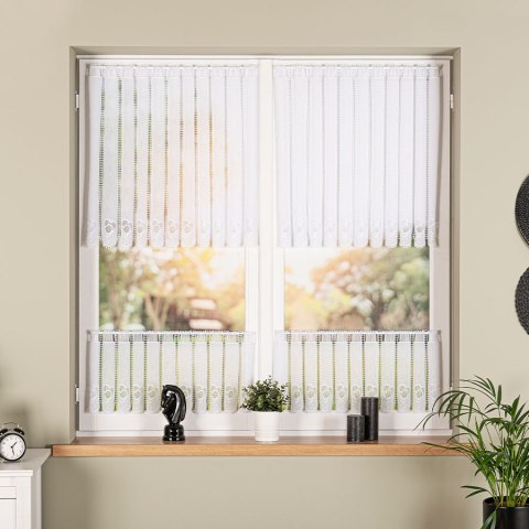 Zazdrostka haftowana panelowa na batyście, wysokość 40cm, kolor 001 biały 096272/388/001/000040/1 Zazdrostka haftowana panelowa na batyście, wysokość 40cm, kolor 001 biały 096272/388/001/000040/1