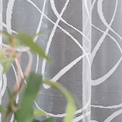 ANGELIKA Firanka żakardowa odpasowana, szerokość 250 x wysokość 120cm, kolor 001 biały 359273/FBL/001/250120/1