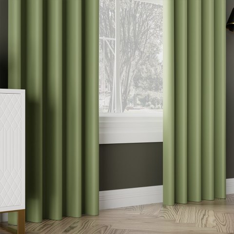 DONA Tkanina dekoracyjna typu blackout, wysokość 280cm, kolor 102 zielony TD0015/TDP/102/000280/1 DONA Tkanina dekoracyjna typu blackout, wysokość 280cm, kolor 102 zielony TD0015/TDP/102/000280/1