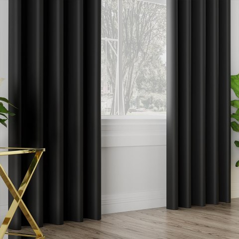 DONA Tkanina dekoracyjna typu blackout, wysokość 280cm, kolor 846 czarny TD0015/TDP/846/000280/1 DONA Tkanina dekoracyjna typu blackout, wysokość 280cm, kolor 846 czarny TD0015/TDP/846/000280/1