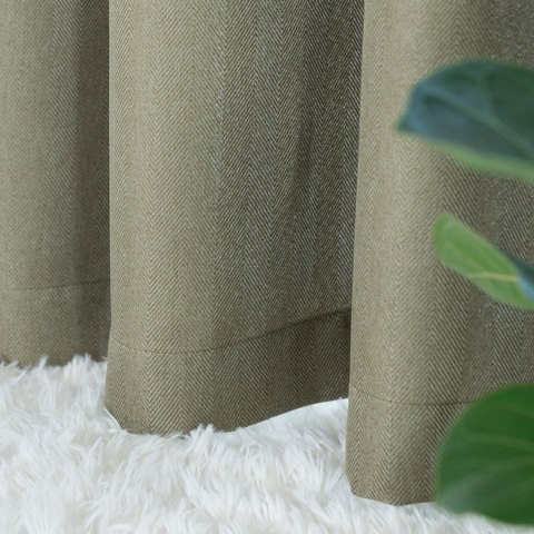 JODEŁKA Zasłona gotowa na taśmie, szerokość 140cm x wysokość 250cm, kolor 364 szarozielony 724330/ZGT/364/140250/1