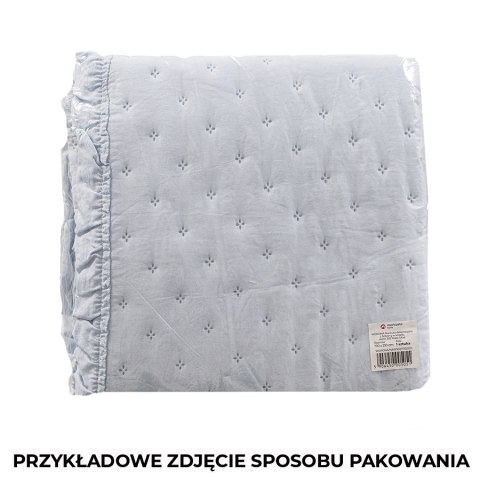 WERONA Narzuta dekoracyjna z falbaną w kropki, 220x240cm, kolor 608 ecru WERONA/NAP/608/220240/1 WERONA Narzuta dekoracyjna z falbaną w kropki, 220x240cm, kolor 608 ecru WERONA/NAP/608/220240/1