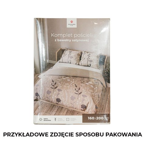 CLEO Komplet pościeli z bawełny satynowej 220x200cm 100073/SAT/000/220200/1 CLEO Komplet pościeli z bawełny satynowej 220x200cm 100073/SAT/000/220200/1