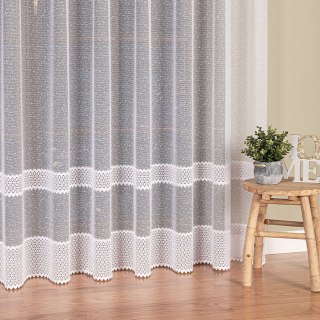 Firanka żakardowa, wysokość 250cm, kolor 001 biały 146064/000/001/000250/1