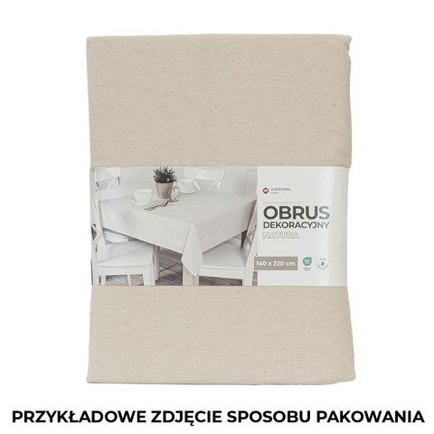 NATURA Obrus wodoodporny, 120x160cm, kolor 012 jasny beżowy OB0003/KSM/012/120160/1 NATURA Obrus wodoodporny, 120x160cm, kolor 012 jasny beżowy OB0003/KSM/012/120160/1