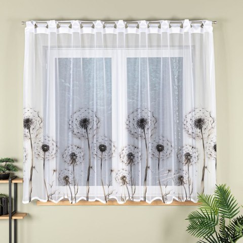 DMUCHAWCE Firanka żakardowa odpasowana na prosto, szerokość 300 x wysokość 160cm, kolor 001 biały D00307/FOP/001/000161/1 DMUCHAWCE Firanka żakardowa odpasowana na prosto, szerokość 300 x wysokość 160cm, kolor 001 biały D00307/FOP/001/000161/1
