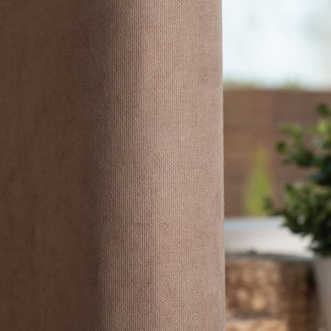 MILAS SOFT Zasłona gotowa na przelotkach, szerokość 140cm x wysokość 250cm, kolor 042 ciepły beż MILAS1/ZGP/042/140250/1