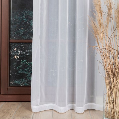 WOAL Firana gotowa na taśmie, szerokość 140 x wysokość 250cm, kolor 001 biały FG0001/FGT/001/140250/1 WOAL Firana gotowa na taśmie, szerokość 140 x wysokość 250cm, kolor 001 biały FG0001/FGT/001/140250/1
