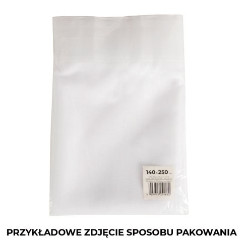 WOAL Firana gotowa na taśmie, szerokość 140 x wysokość 250cm, kolor 001 biały FG0001/FGT/001/140250/1 WOAL Firana gotowa na taśmie, szerokość 140 x wysokość 250cm, kolor 001 biały FG0001/FGT/001/140250/1