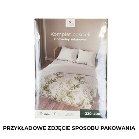 LIGIERO Komplet pościeli z bawełny satynowej 160x200cm 100087/SAT/000/160200/1 LIGIERO Komplet pościeli z bawełny satynowej 160x200cm 100087/SAT/000/160200/1