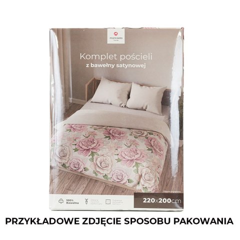 PATTI Komplet pościeli z bawełny satynowej 220x200cm 100084/SAT/000/220200/1 PATTI Komplet pościeli z bawełny satynowej 220x200cm 100084/SAT/000/220200/1