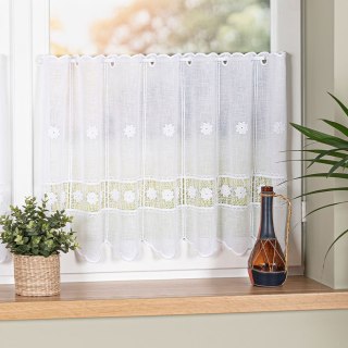 Zazdrostka haftowana na batyście, wysokość 50cm, kolor 001 biały 027163/420/001/000050/1