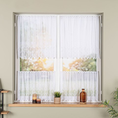 Zazdrostka haftowana na batyście, wysokość 70cm, kolor 001 biały 012873/420/001/000070/1 Zazdrostka haftowana na batyście, wysokość 70cm, kolor 001 biały 012873/420/001/000070/1