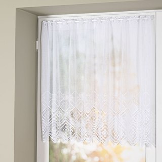 Zazdrostka haftowana na batyście, wysokość 70cm, kolor 001 biały 012873/420/001/000070/1
