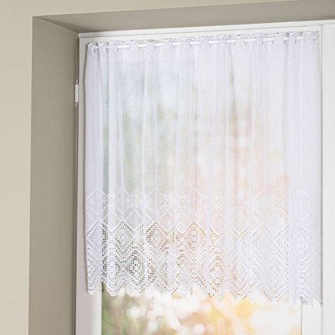 Zazdrostka haftowana na batyście, wysokość 70cm, kolor 001 biały 012873/420/001/000070/1 Zazdrostka haftowana na batyście, wysokość 70cm, kolor 001 biały 012873/420/001/000070/1