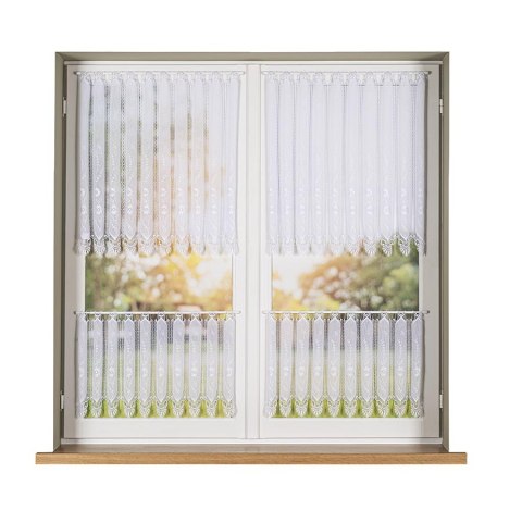 Zazdrostka haftowana panelowa na batyście, wysokość 30cm, kolor 001 biały 093003/388/001/000030/1 Zazdrostka haftowana panelowa na batyście, wysokość 30cm, kolor 001 biały 093003/388/001/000030/1