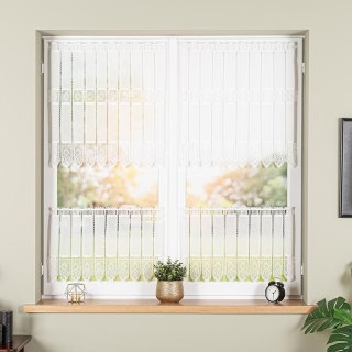Zazdrostka haftowana panelowa na batyście, wysokość 40cm, kolor 010 naturalny 096269/388/010/000040/1