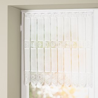 Zazdrostka haftowana panelowa na batyście, wysokość 70cm, kolor 010 naturalny 096269/388/010/000070/1