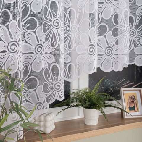 PATRYCJA Firanka żakardowa gotowa, szerokość 300 x wysokość 150cm, kolor 001 biały 049516/FBL/001/300150/1 PATRYCJA Firanka żakardowa gotowa, szerokość 300 x wysokość 150cm, kolor 001 biały 049516/FBL/001/300150/1