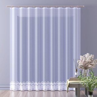 Firanka żakardowa z samym dołem, wysokość 150cm, kolor biały 001 544306/000/001/000150/1