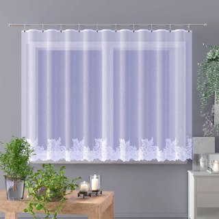 Firanka żakardowa z samym dołem, wysokość 160cm, kolor biały 001 628145/000/001/000160/1