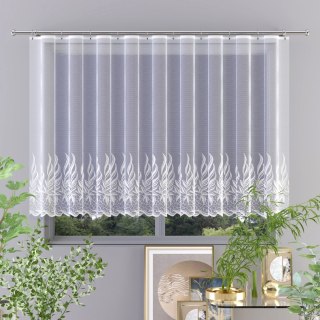 Firanka żakardowa z samym dołem, wysokość 230cm, kolor biały 001 618466/000/001/000230/1