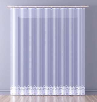 Firanka żakardowa z samym dołem, wysokość 250cm, kolor biały 001 544306/000/001/000250/1