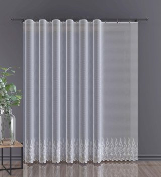 Firanka żakardowa z samym dołem, wysokość 250cm, kolor biały 001 648231/000/001/000250/1