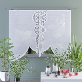 Panel żakardowy odpasowany, szerokość 150cm, kolor biały 001 565815/000/001/000150/1