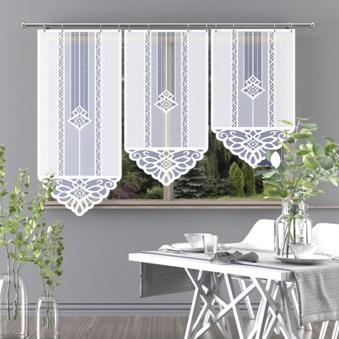 Panel żakardowy odpasowany, wysokośc 140cm, kolor biały 001 156617/000/001/000140/1 Panel żakardowy odpasowany, wysokośc 140cm, kolor biały 001 156617/000/001/000140/1