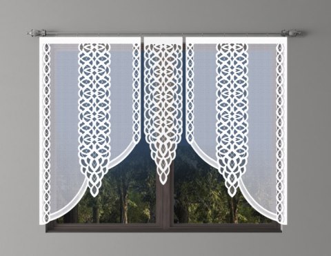 Panel żakardowy odpasowany, wysokość 150cm, kolor biały 001 142617/000/001/000150/1 Panel żakardowy odpasowany, wysokość 150cm, kolor biały 001 142617/000/001/000150/1
