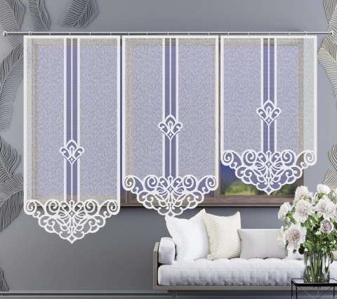 Panel żakardowy odpasowany, wysokość 160cm, kolor biały 001 154617/000/001/000160/1 Panel żakardowy odpasowany, wysokość 160cm, kolor biały 001 154617/000/001/000160/1