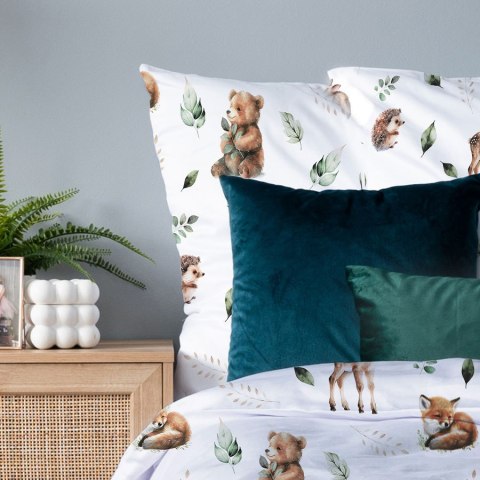 ZWIERZĘTA LEŚNE, Komplet pościeli PREMIUM z satyny bawełnianej 160x200cm, zadruk dwustronny (do wyczerpania zapasu) T20001/SAT/ ZWIERZĘTA LEŚNE, Komplet pościeli PREMIUM z satyny bawełnianej 160x200cm, zadruk dwustronny (do wyczerpania zapasu) T20001/SAT/