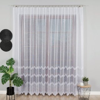 Firanka żakardowa, wysokość 250cm, kolor 001 biały 639040/BIS/001/000250/1