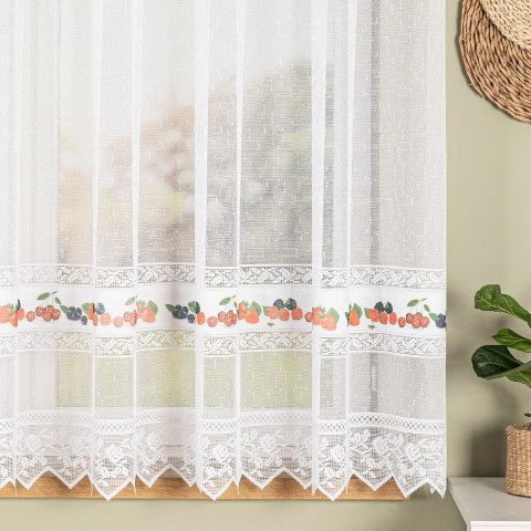 Firanka żakardowa ze wzorem pasowym, wysokość 160cm, kolor 611 biały 007972/000/611/000160/1 Firanka żakardowa ze wzorem pasowym, wysokość 160cm, kolor 611 biały 007972/000/611/000160/1