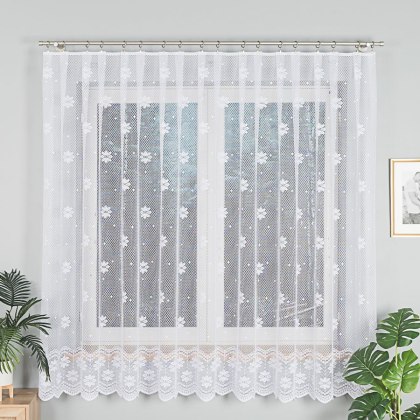 Firanka żakardowa na metry 779031 wysokość 170 cm kolor biały