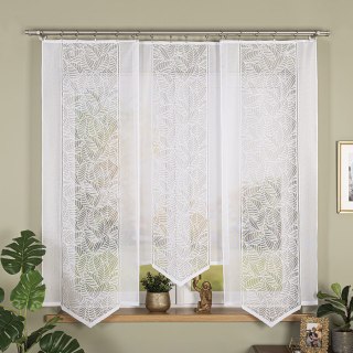 Panel żakardowy odpasowany, wysokość 140cm, kolor 001 biały 107161/000/001/000140/1