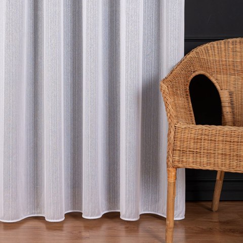 SAWINA Firanka fantazyjna z ołowianką, wysokość 350cm, kolor 001 biały 596074/OLO/001/000350/1 SAWINA Firanka fantazyjna z ołowianką, wysokość 350cm, kolor 001 biały 596074/OLO/001/000350/1