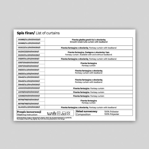 Komplet próbników podkładów PODKLA/PRO/000/000000/1 Komplet próbników podkładów PODKLA/PRO/000/000000/1