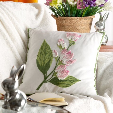 POSZEWKA WIOSNA 68 45 X 45 CM BIAŁY POSZEWKA WIOSNA 68 45 X 45 CM BIAŁY