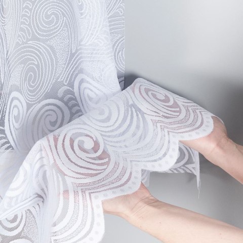 Firanka gotowa żakardowa KINGA 160x600 cm kolor biały