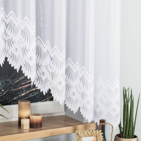 FELICJA Firanka żakardowa gotowa ze wzorem na samym dole, szerokość 350 x wysokość 160cm, kolor 001 biały 018989/FBL/001/350160/ FELICJA Firanka żakardowa gotowa ze wzorem na samym dole, szerokość 350 x wysokość 160cm, kolor 001 biały 018989/FBL/001/350160/