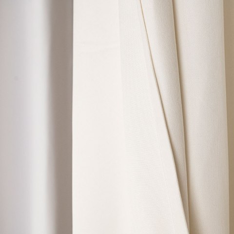 MILAS SOFT Zasłona gotowa na przelotkach, szerokość 140cm x wysokość 250cm, kolor 001 ecru MILAS1/ZGP/001/140250/1