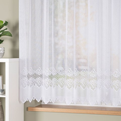 Firanka gotowa żakardowa MODESTA 160x300 cm kolor biały