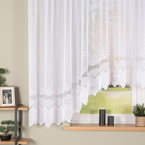 Firanka gotowa żakardowa MODESTA 160x400 cm kolor biały