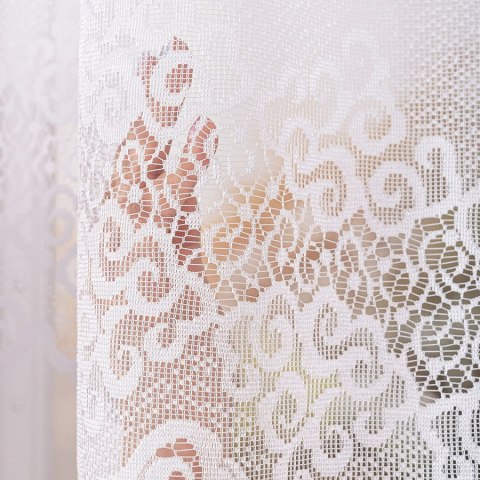 Firanka gotowa żakardowa MODESTA 160x400 cm kolor biały